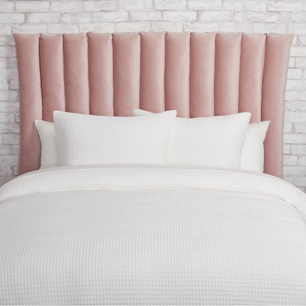 Brand New Twin XL Pink Channeled Cushioned Headboard